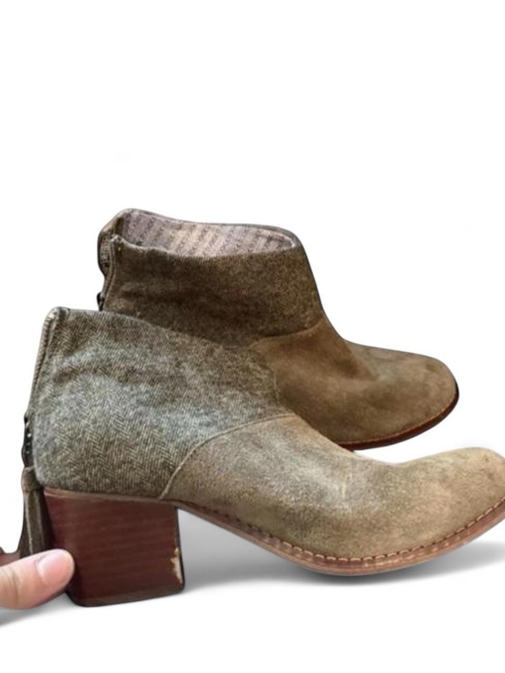 Grey Suede TOMS Boots